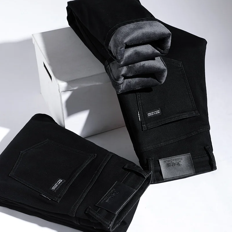 2020 Winter New Men Warm Slim Jeans Elasticity Skinny Black Jeans Fashion Casual Thick Denim Pants Trousers Male Brand Clothes
2020 Winter New Men Warm Slim Jeans Elasticity Skinny Black Jeans Fashion Casual Thick Denim Pants Trousers Male Brand Clothes