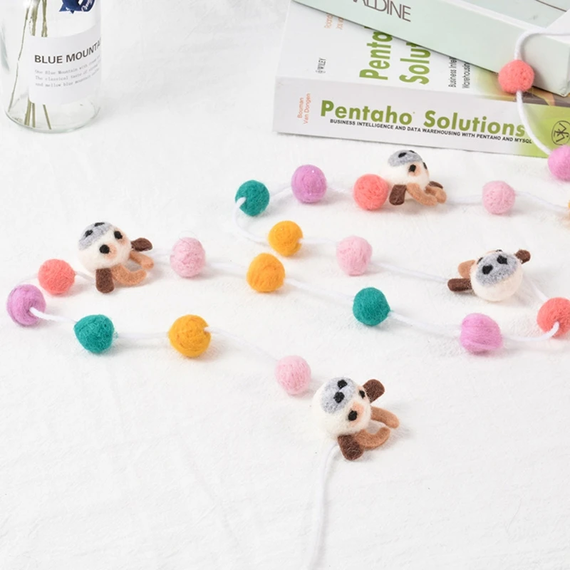 Handmade Wool Felt Pom Pom Balls Beading String Hanging Garland Home Party Decor
Handmade Wool Felt Pom Pom Balls Beading String Hanging Garland Home Party Decor