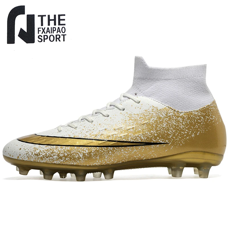 Men's Soccer Shoes High Ankle Cleats Teenager Size 35-45 Breathable Sneakers Grass Training FG / TF Kids Antiskid Football Boots
Men's Soccer Shoes High Ankle Cleats Teenager Size 35-45 Breathable Sneakers Grass Training FG / TF Kids Antiskid Football Boots