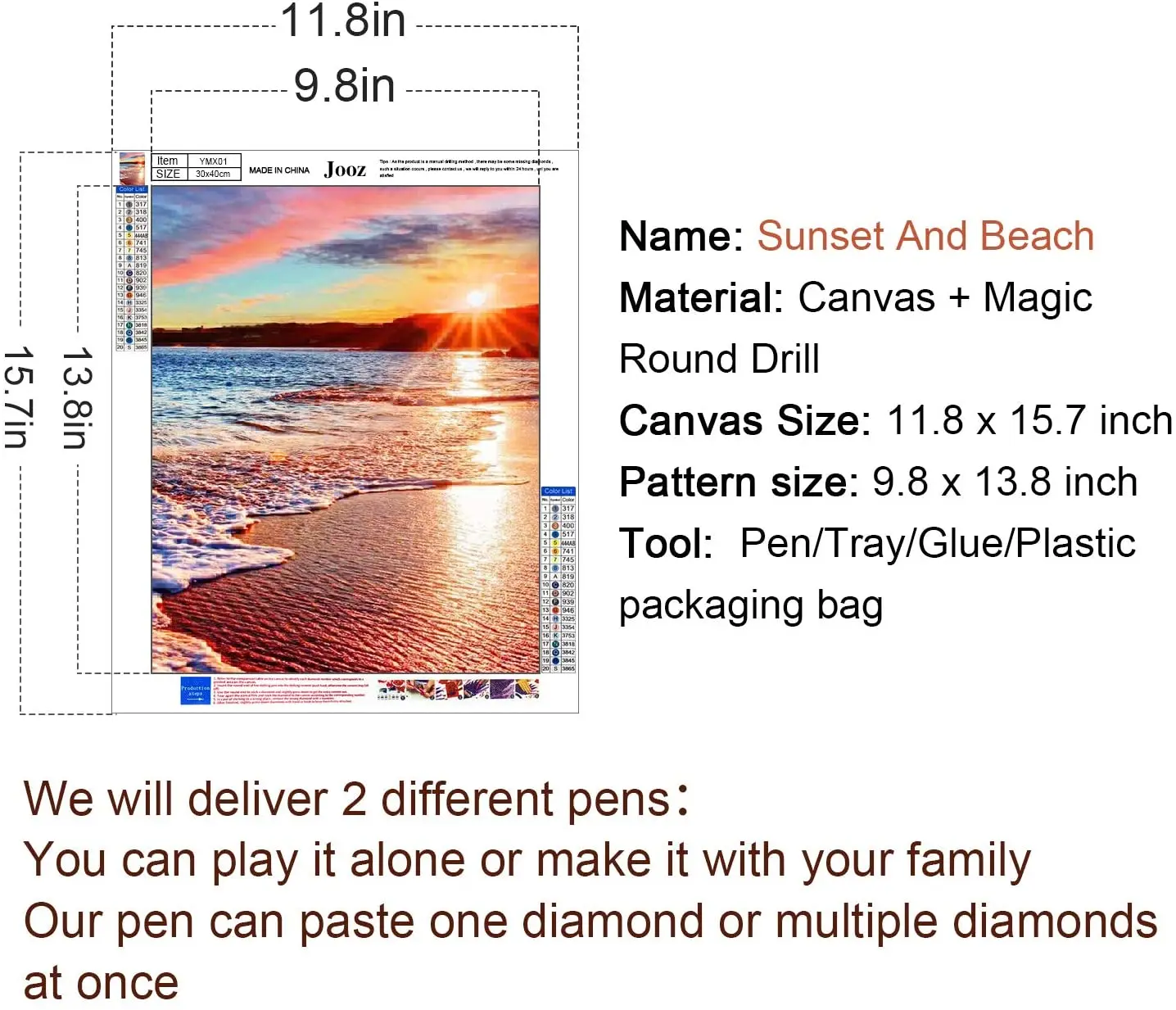 DIY 5D Diamond Painting Kits for Adults & Kids Beach Scene Full Drill Round Diamond Crystal Gem Art Painting Perfect
DIY 5D Diamond Painting Kits for Adults & Kids Beach Scene Full Drill Round Diamond Crystal Gem Art Painting Perfect