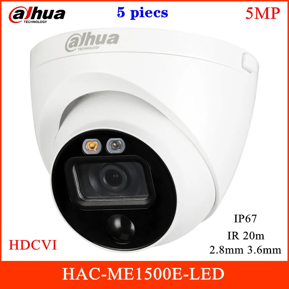Dahua 5MP HDCVI камера активного сдерживания HAC ME1500E LED 2 8 мм 3 6 с фиксированным