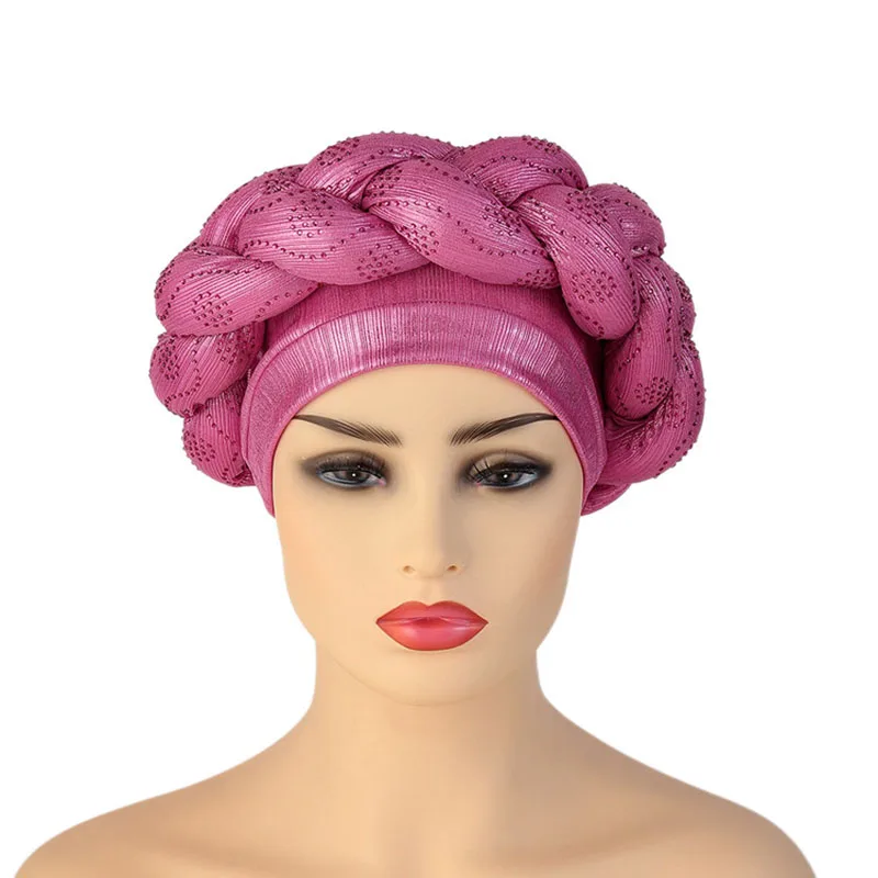 BUSHRA African Turban Cap Braided Aso Oke Gele Head Wrap Already Made Auto Headtie Nigerian Female Ready To Wear Hair Bonnet
BUSHRA African Turban Cap Braided Aso Oke Gele Head Wrap Already Made Auto Headtie Nigerian Female Ready To Wear Hair Bonnet