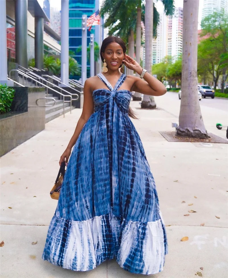 Zoctuo New Slim Fashion Dress Blue Casual High Waist Patchwork Sling Long Dress Print Temperament Lantern Skirt Summer 2021
Zoctuo New Slim Fashion Dress Blue Casual High Waist Patchwork Sling Long Dress Print Temperament Lantern Skirt Summer 2021