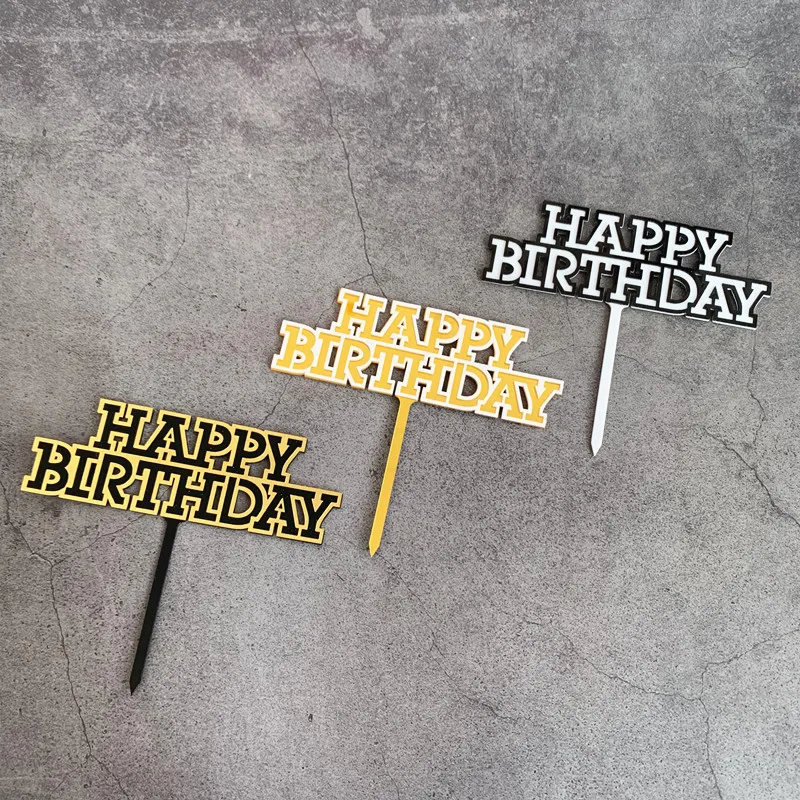 2020 New Simple Style Acrylic Happy Birthday Cake Topper Gold Birthday Cake Topper for Anniversary Borthday Party Cake Supplies
2020 New Simple Style Acrylic Happy Birthday Cake Topper Gold Birthday Cake Topper for Anniversary Borthday Party Cake Supplies