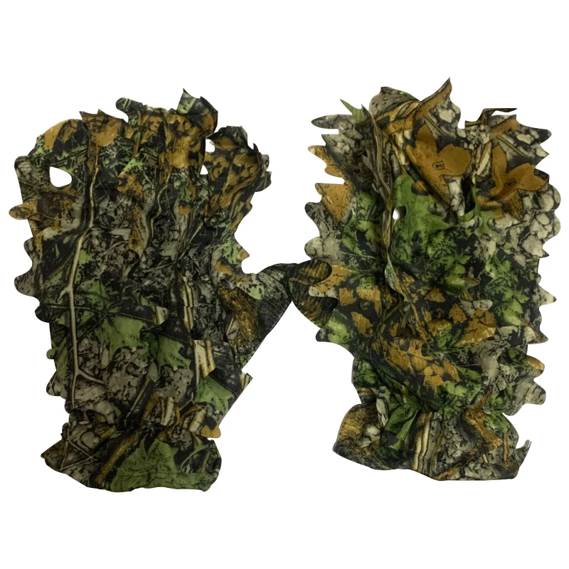 Hunting Ghillie Gloves 1Pair camouflage 3D Bionic Leafy Camouflage For Jungle Hunting Wildlife Photography Outdoor Activities
Hunting Ghillie Gloves 1Pair camouflage 3D Bionic Leafy Camouflage For Jungle Hunting Wildlife Photography Outdoor Activities