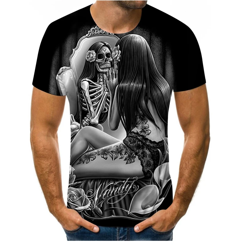Summer Hot Sale Men/Women 3DT Shirts Skull 3D Digital Printing Men's Large Size High Quality Fashion Loose Short Sleeve
Summer Hot Sale Men/Women 3DT Shirts Skull 3D Digital Printing Men's Large Size High Quality Fashion Loose Short Sleeve