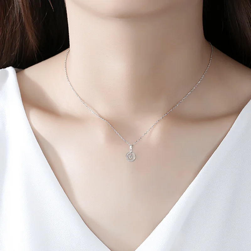 S925 Sterling Silver Circle Pendant Female Diamond Korean Version Rose Gold Beating Heart Zircon Necklace
S925 Sterling Silver Circle Pendant Female Diamond Korean Version Rose Gold Beating Heart Zircon Necklace