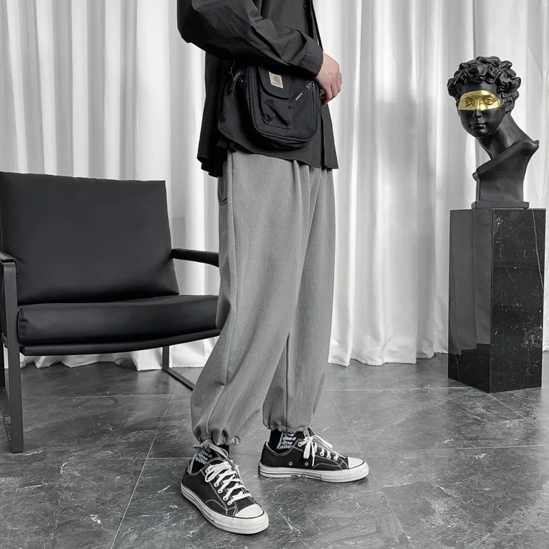 Casual Pants Men's Fashion Solid Color Drawstring Joggers Pants Men Sweatpants Streetwear Loose Hip Hop Straight Trousers Mens
Casual Pants Men's Fashion Solid Color Drawstring Joggers Pants Men Sweatpants Streetwear Loose Hip Hop Straight Trousers Mens