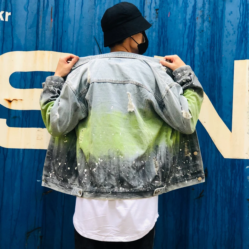 ABOORUN Men's Hip Hop Denim Jackets Dye Tie Painted Jackets Spring Autumn Loose Hole Couple Coat
ABOORUN Men's Hip Hop Denim Jackets Dye Tie Painted Jackets Spring Autumn Loose Hole Couple Coat