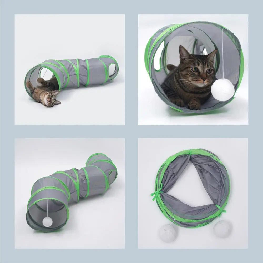 Cat Tunnel Toys Kitten Tube Collapsible Hideaway for Kittens Rabbits Puppies Cat Play Foldable Toy Tunnel for Cats outdoor
Cat Tunnel Toys Kitten Tube Collapsible Hideaway for Kittens Rabbits Puppies Cat Play Foldable Toy Tunnel for Cats outdoor