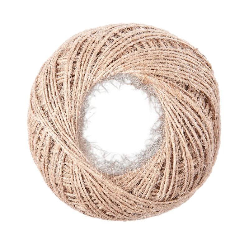 100 Meter - Natural Textured Hessian Jute Twine String 1mm 
100 Meter - Natural Textured Hessian Jute Twine String 1mm