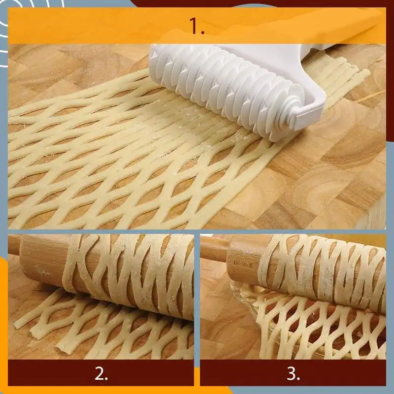 Pastry Lattice Roller Cutter Baking Tool Pull Net Wheel Knife Pizza Cookie Mold Extractor Dough Cookie Pie Craft Kitchen Accesso
Pastry Lattice Roller Cutter Baking Tool Pull Net Wheel Knife Pizza Cookie Mold Extractor Dough Cookie Pie Craft Kitchen Accesso