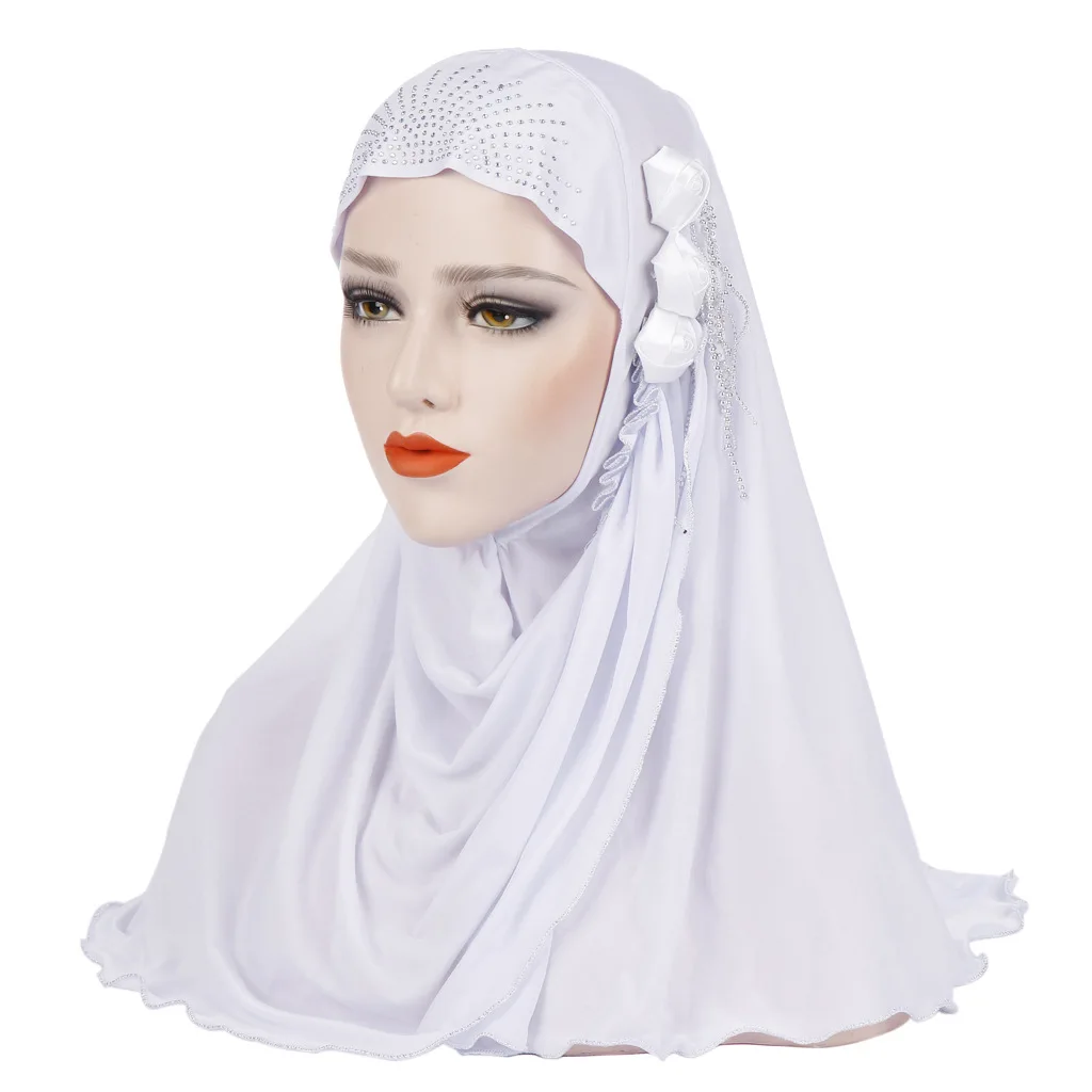 Hijab Solid Color With Flower Tassel Turban Bonnet Islamic One-piece Scarf Hat Shawl Headscarf Hat Muslim Women Hair Accessories
Hijab Solid Color With Flower Tassel Turban Bonnet Islamic One-piece Scarf Hat Shawl Headscarf Hat Muslim Women Hair Accessories
