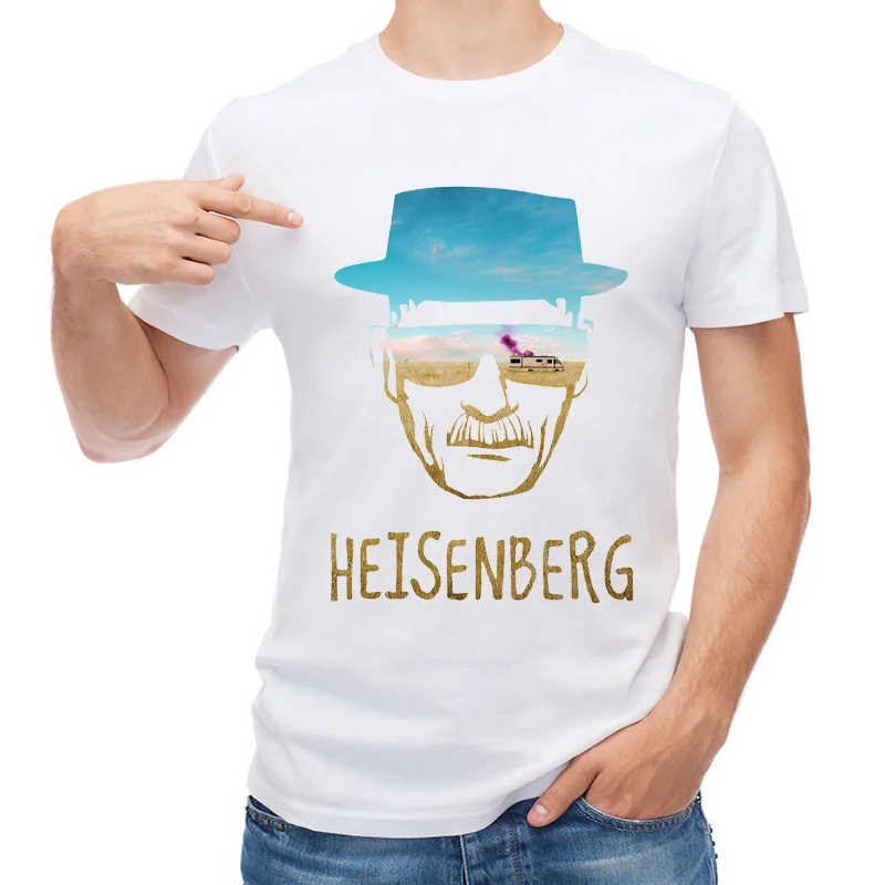 Camiseta con estampado de Breaking Bad para hombre, camisa de manga corta Vintage, camisetas de Heisenberg, novedad 
Camiseta con estampado de Breaking Bad para hombre, camisa de manga corta Vintage, camisetas de Heisenberg, novedad