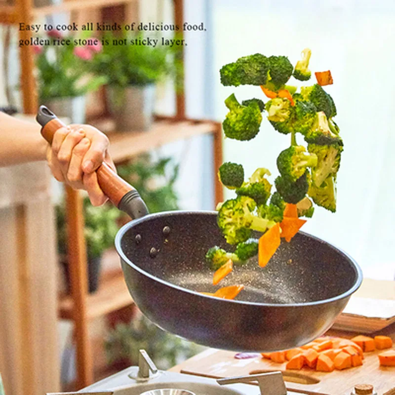 Сковорода вок сковорода с антипригарным покрытием газовая плита индукционная плитка общего плоское дно ВОК
Сковорода вок сковорода с антипригарным покрытием газовая плита индукционная плитка общего плоское дно ВОК