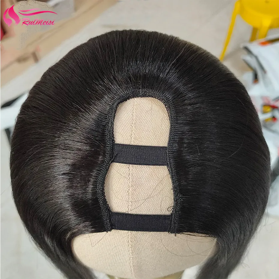 RUIMEISI Glueless Straight U Part Wigs 150% Density Brazilian Remy Human Hair Wigs Middle Open Upart Wigs 100% Human hair
RUIMEISI Glueless Straight U Part Wigs 150% Density Brazilian Remy Human Hair Wigs Middle Open Upart Wigs 100% Human hair