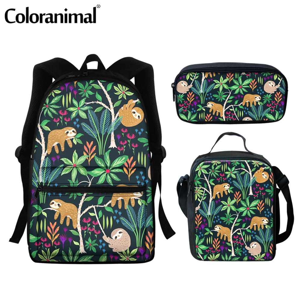 Coloranimal забавные Ленивец дизайн школьный рюкзак для девочек-подростков; Детская школьная комплект с сумкой сумка для карандашей с цветочным ...
Coloranimal забавные Ленивец дизайн школьный рюкзак для девочек-подростков; Детская школьная комплект с сумкой сумка для карандашей с цветочным ...