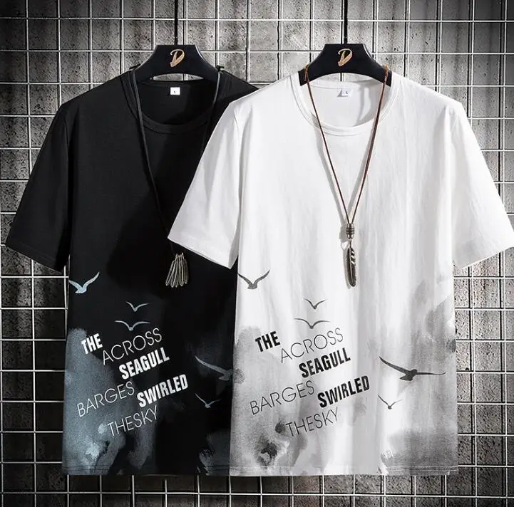 Мужская Летняя свободная одежда с коротким рукавом, Мужская трендовая футболка с рукавом до локтя, футболка из чистого хлопка, топ, мужская ...
Мужская Летняя свободная одежда с коротким рукавом, Мужская трендовая футболка с рукавом до локтя, футболка из чистого хлопка, топ, мужская ...