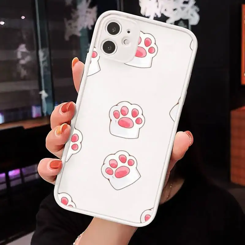 Cute kitten Phone Cases Matte transparent For White iPhone 12 Mini 11 Pro XR XS Max 7 8 Plus X Back Cover
Cute kitten Phone Cases Matte transparent For White iPhone 12 Mini 11 Pro XR XS Max 7 8 Plus X Back Cover