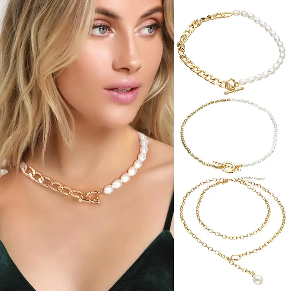 Fashion Imitation Pearl Necklace Small Crowd Design Women Short Chain Temperament Chain Neck Chain Sexy Neck Jewelry
Fashion Imitation Pearl Necklace Small Crowd Design Women Short Chain Temperament Chain Neck Chain Sexy Neck Jewelry