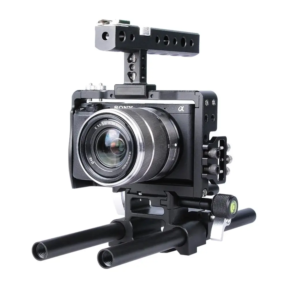 SLR камера клетка видео фильм делая стабилизатор стержень Rig комплект с холодным