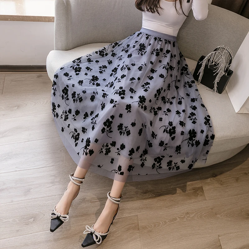 Spring Summer 2021 Mesh High Waist Skirt for Womens Elegant Fashionable Elastic Comfortable Flower Pure Color Ladies Short Skirt
Spring Summer 2021 Mesh High Waist Skirt for Womens Elegant Fashionable Elastic Comfortable Flower Pure Color Ladies Short Skirt