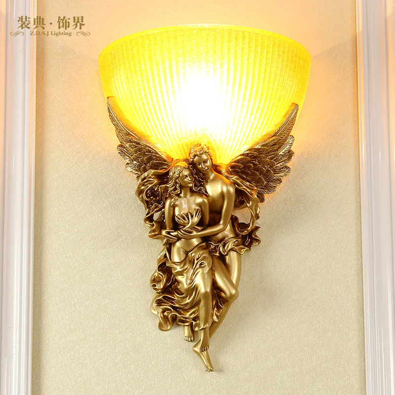 Light Luxury High-End Living Room Wall Lamp Creative Angel Shape Aisle Stairs Background Wall Retro Bedroom Bedside Lamp
Light Luxury High-End Living Room Wall Lamp Creative Angel Shape Aisle Stairs Background Wall Retro Bedroom Bedside Lamp