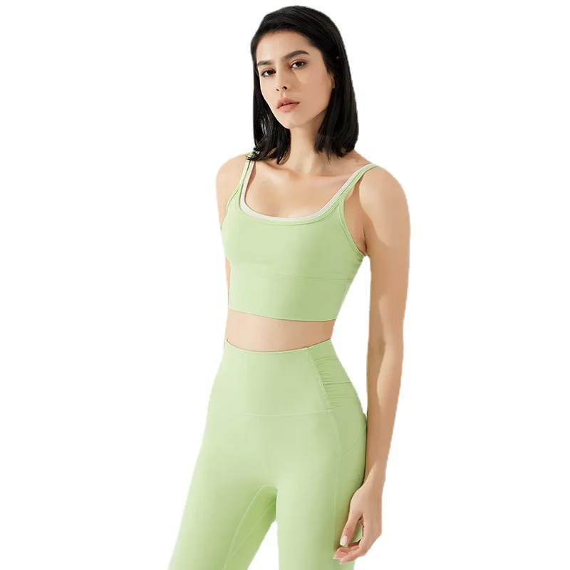 Four Seasons Women's Shoulder Strap Sports Tight Underwear Running Together Stereotyped Yoga Vest-style Beauty Back Fitness Bra
Four Seasons Women's Shoulder Strap Sports Tight Underwear Running Together Stereotyped Yoga Vest-style Beauty Back Fitness Bra