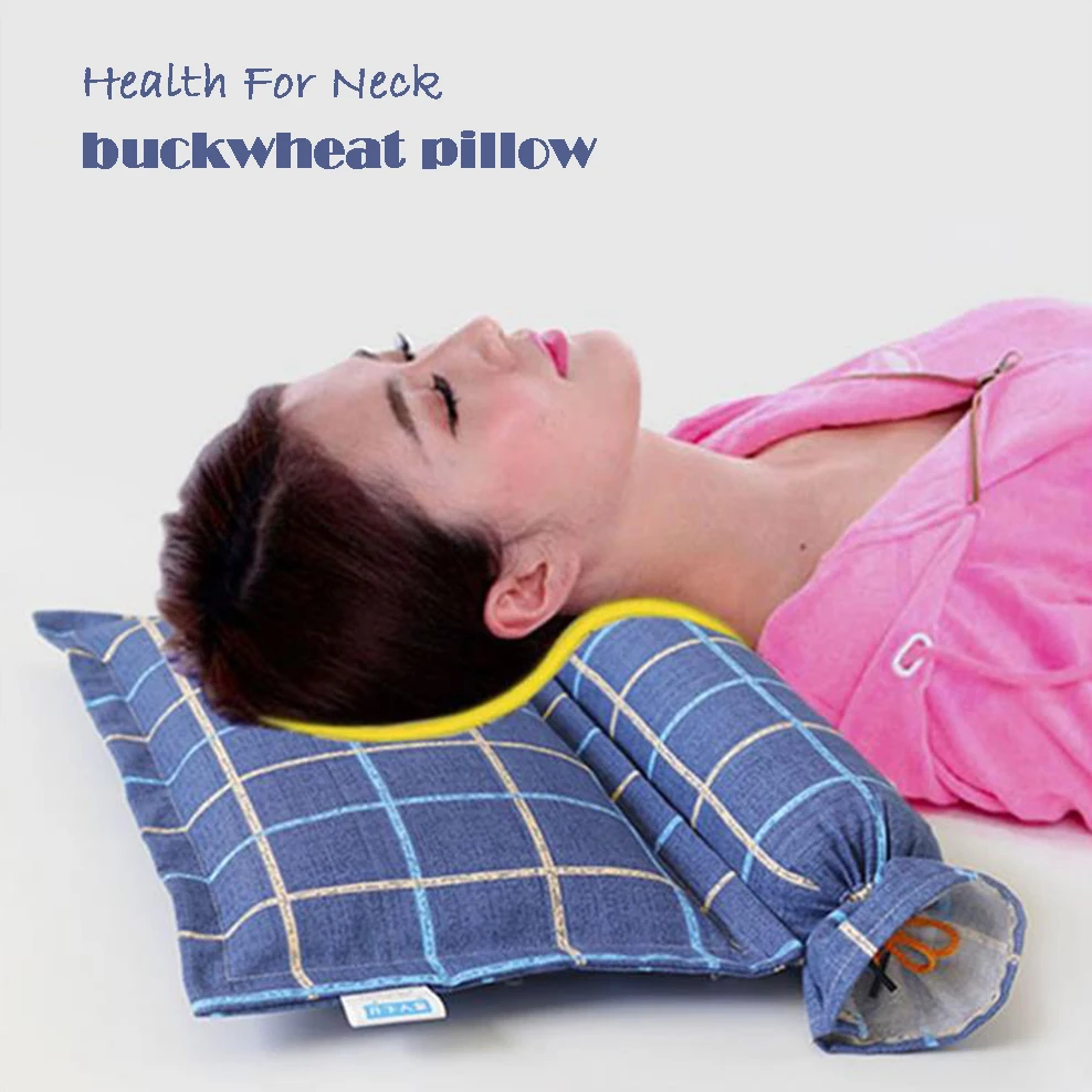 

Buckwheat Cervical Pillow Wormwood Physiotherapy Pillow Coarse Cloth Removable Cervical Traction Pillow Home Healthy Neck Pillow