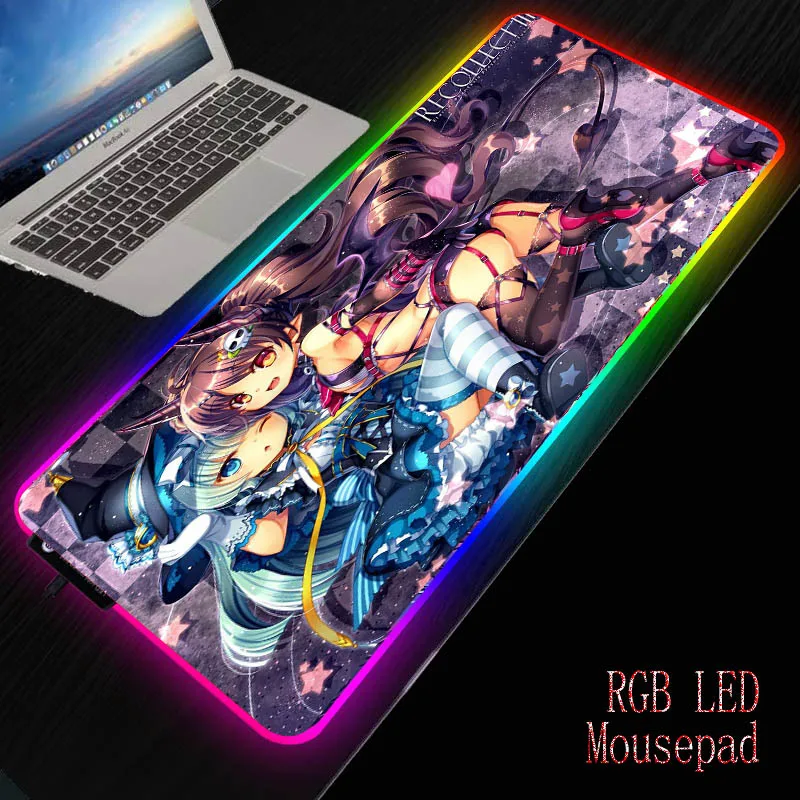 MRGBEST Anime two Sexy Girl Large Gaming Mouse Pad RGB USB LED Keyboard Mousepad Mice Mat 7 Lighting Modes For Computer Laptop
MRGBEST Anime two Sexy Girl Large Gaming Mouse Pad RGB USB LED Keyboard Mousepad Mice Mat 7 Lighting Modes For Computer Laptop