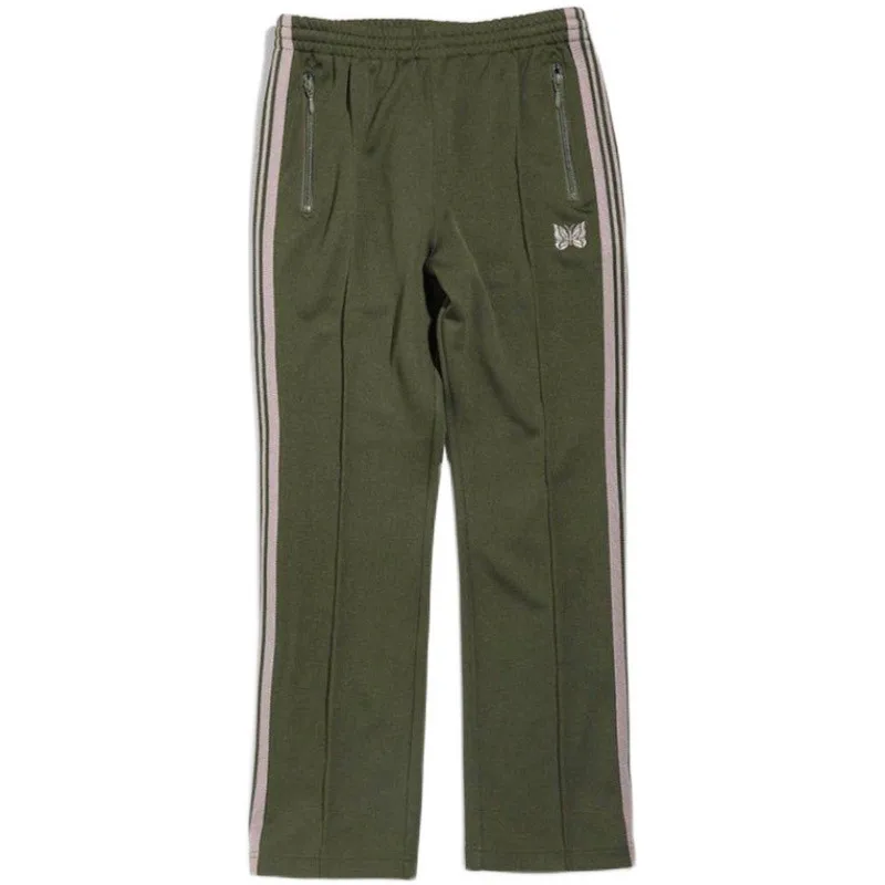 High-quality Ribbon Butterfly Embroidery AWGE Needles Sweatpants Joggers Striped AWGE Pants Men Women 1:1 Needles Trousers
High-quality Ribbon Butterfly Embroidery AWGE Needles Sweatpants Joggers Striped AWGE Pants Men Women 1:1 Needles Trousers