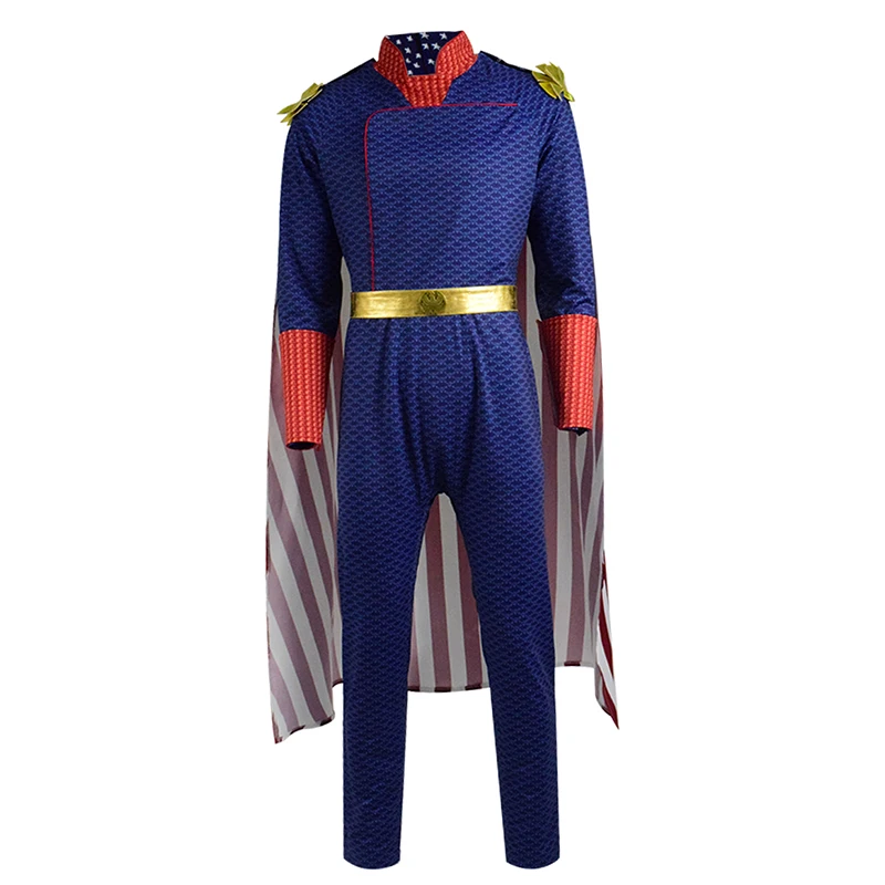 Костюм для косплея Cossky Homelander, синий комбинезон, боевой костюм для мальчиков
Костюм для косплея Cossky Homelander, синий комбинезон, боевой костюм для мальчиков