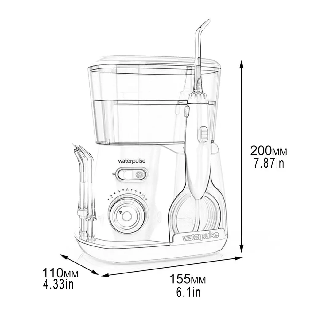 Portable Electric Oral Irrigator Cleaning Teeth Water Dental Flosser Jet Flusher Clean Teeth And Tartar Clean Comprehensively
Portable Electric Oral Irrigator Cleaning Teeth Water Dental Flosser Jet Flusher Clean Teeth And Tartar Clean Comprehensively