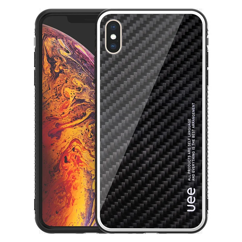 Чехол для телефона из углеродного волокна iphone 11 Pro max кевларовый защитный чехол