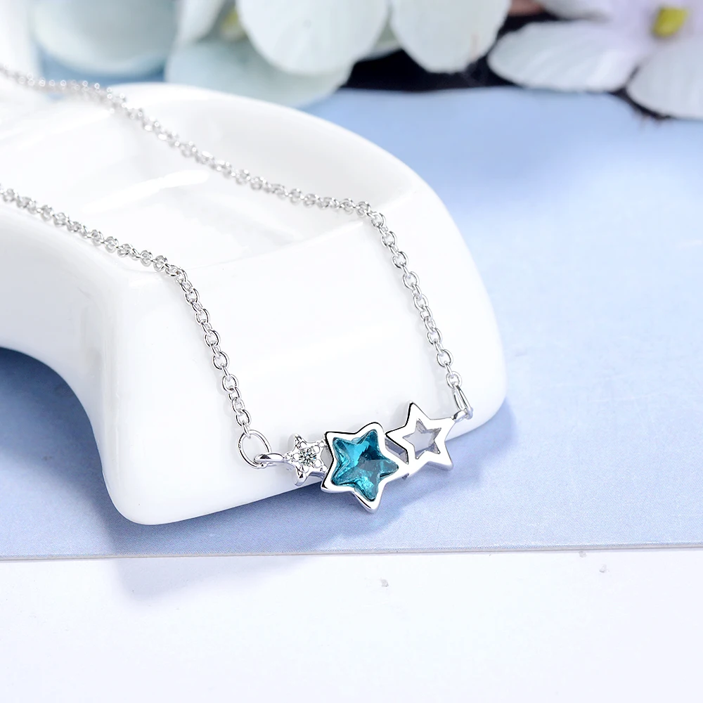 YH-ZL 925 Sterling Silver Jewelry Shiny CZ Zirconia Gypsophila Star Pendant Necklace Chain kolye collares bijoux femme
YH-ZL 925 Sterling Silver Jewelry Shiny CZ Zirconia Gypsophila Star Pendant Necklace Chain kolye collares bijoux femme