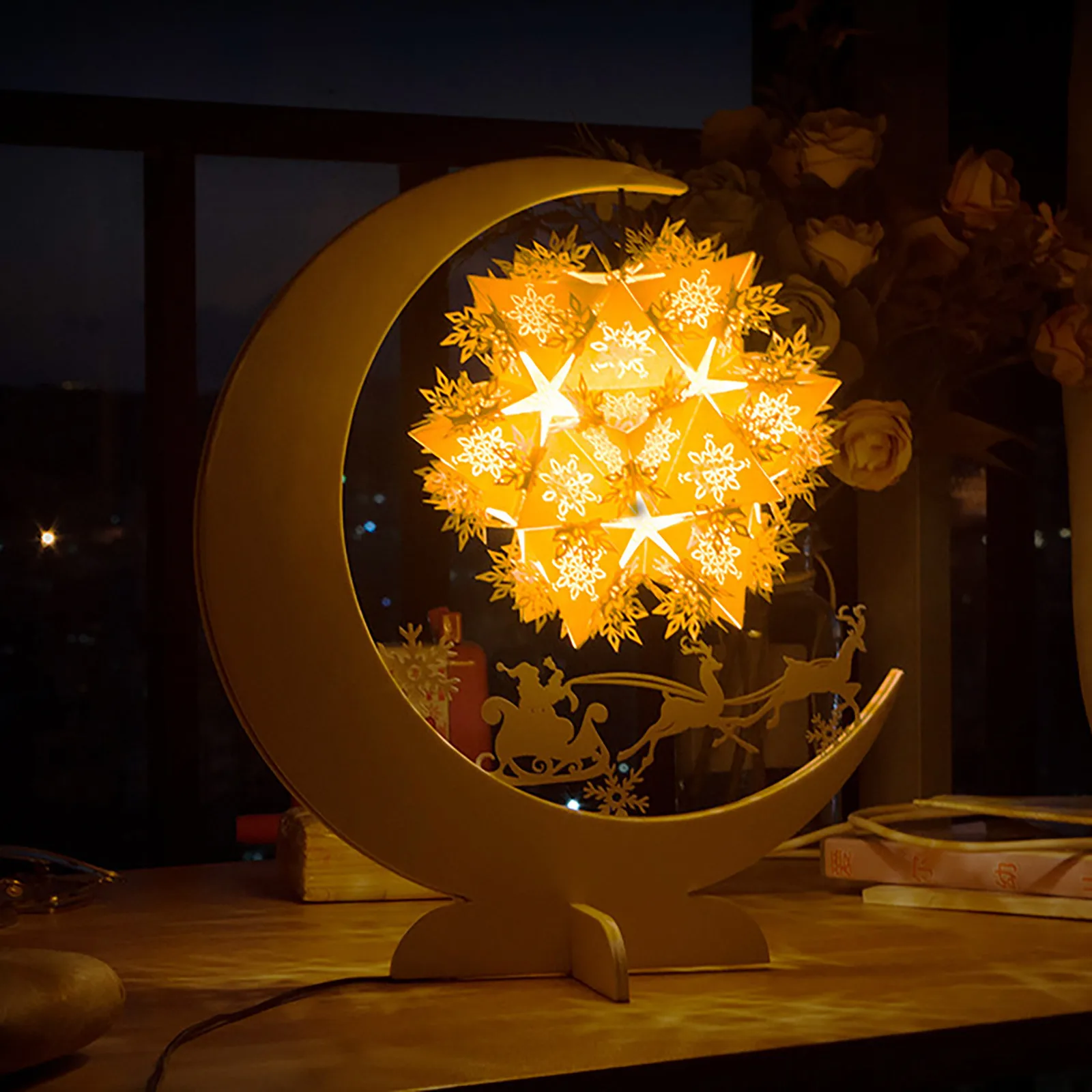 New Creative DIY 3D Paper Carving Night Light Lamp LED Gift Home Bedroom Simple Handmade Art Christmas Halloween Carved Decor #M
New Creative DIY 3D Paper Carving Night Light Lamp LED Gift Home Bedroom Simple Handmade Art Christmas Halloween Carved Decor #M