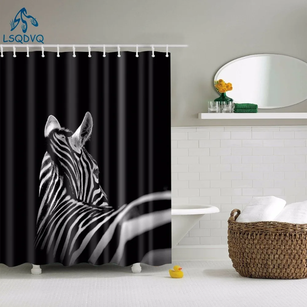 Bathroom Shower Curtain Animals Elephant Horse Deer Zebra Bird Fabric Waterproof Polyester Bathroom Curtain With Hooks 180X180cm
Bathroom Shower Curtain Animals Elephant Horse Deer Zebra Bird Fabric Waterproof Polyester Bathroom Curtain With Hooks 180X180cm