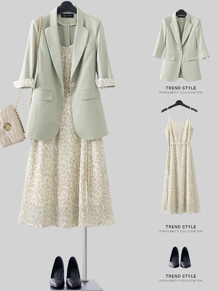 Thin Casual Temperament Solid Color Women Blazers Fashion Business Suits Uniform 2020 Autumn All Match Blazer Set For Women
Thin Casual Temperament Solid Color Women Blazers Fashion Business Suits Uniform 2020 Autumn All Match Blazer Set For Women