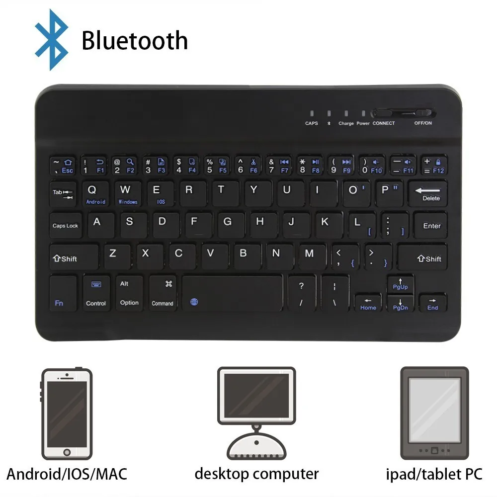 Bluetooth 3 0 Беспроводная мультимедийная клавиатура 78 клавиш BT Клавиатура для ПК Windows