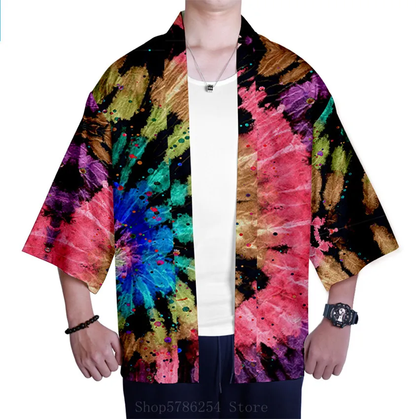 Summer Japanese Traditional Kimono Clothing Bandhnu for Man Male Asian Tie-dye Beach Fashion Colorful Top Pants Yukata Hippe Set
Summer Japanese Traditional Kimono Clothing Bandhnu for Man Male Asian Tie-dye Beach Fashion Colorful Top Pants Yukata Hippe Set