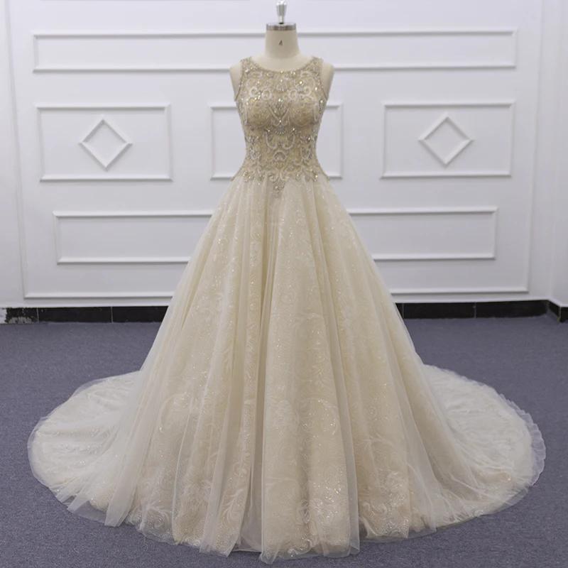 Molanda Hung 2021 Luxury Charming Champagne Wedding Dress Appliques Beaded O-NeckPrincess Robe De Mariee Sequined Draped GB930
Molanda Hung 2021 Luxury Charming Champagne Wedding Dress Appliques Beaded O-NeckPrincess Robe De Mariee Sequined Draped GB930