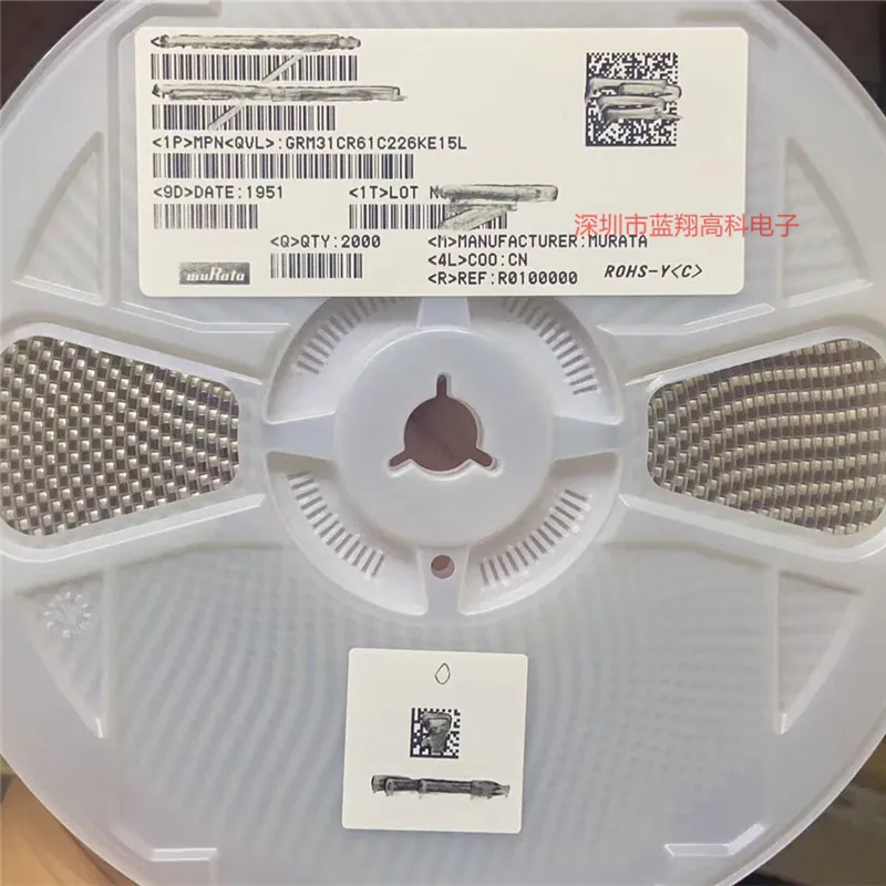 Керамический конденсатор GRM31CR61C226KE15L поверхностного монтажа 1206 22uF(226) ± 10% 16V GRM31CR60J227ME11L SMD MLCC 1206 220uF(227) ± 20% 6,3 V Ce
Керамический конденсатор GRM31CR61C226KE15L поверхностного монтажа 1206 22uF(226) ± 10% 16V GRM31CR60J227ME11L SMD MLCC 1206 220uF(227) ± 20% 6,3 V Ce