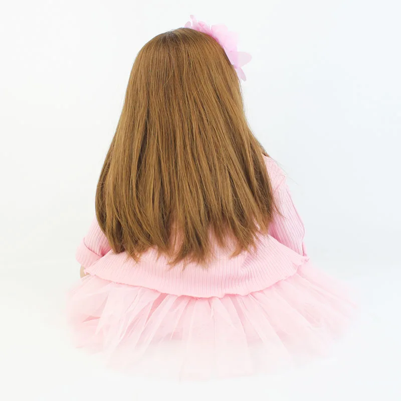 60cm Soft Silicone Reborn Baby Doll Toy For Girl Long Hair Princess Toddler Babies Lifelike Alive Bebe Bonecas Kid Birthday Gift
60cm Soft Silicone Reborn Baby Doll Toy For Girl Long Hair Princess Toddler Babies Lifelike Alive Bebe Bonecas Kid Birthday Gift