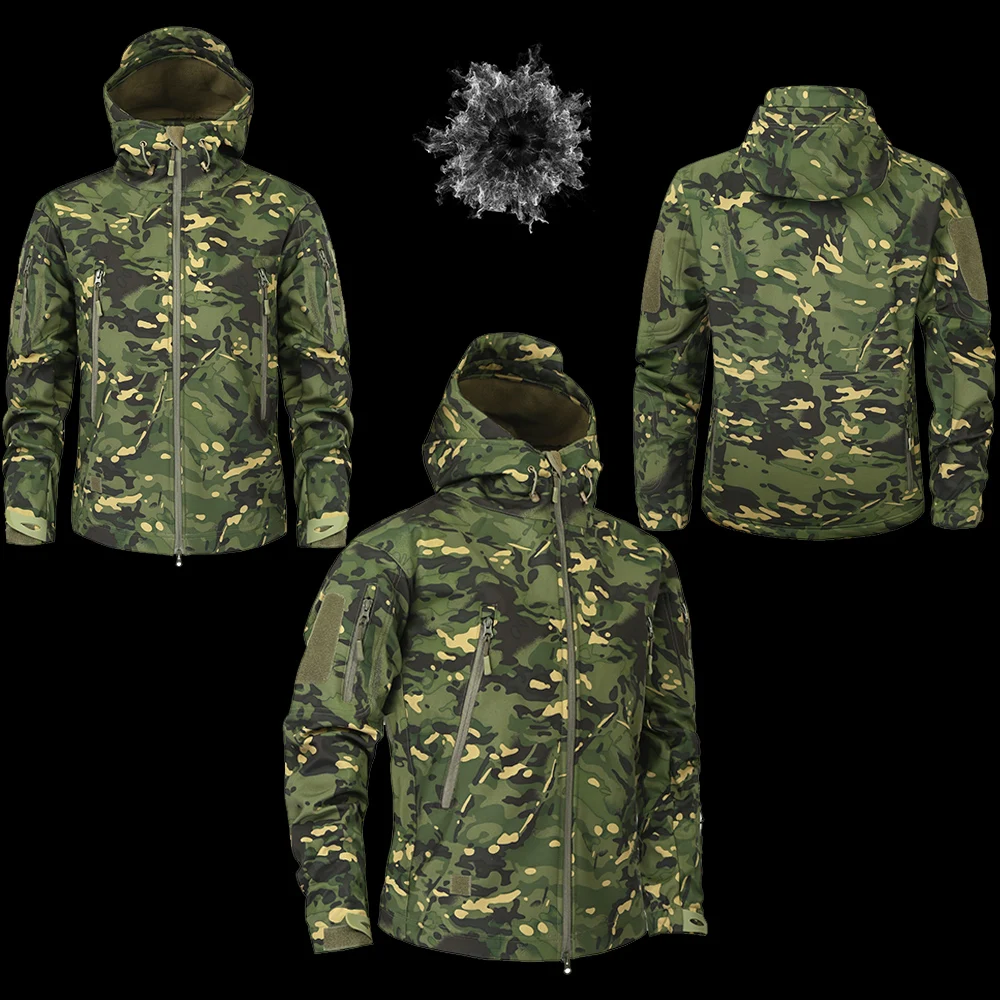 Brand Clothing Autumn Men's Military Camouflage Fleece Jacket Army Tactical Clothing Multicam Male Camouflage Windbreakers
Brand Clothing Autumn Men's Military Camouflage Fleece Jacket Army Tactical Clothing Multicam Male Camouflage Windbreakers