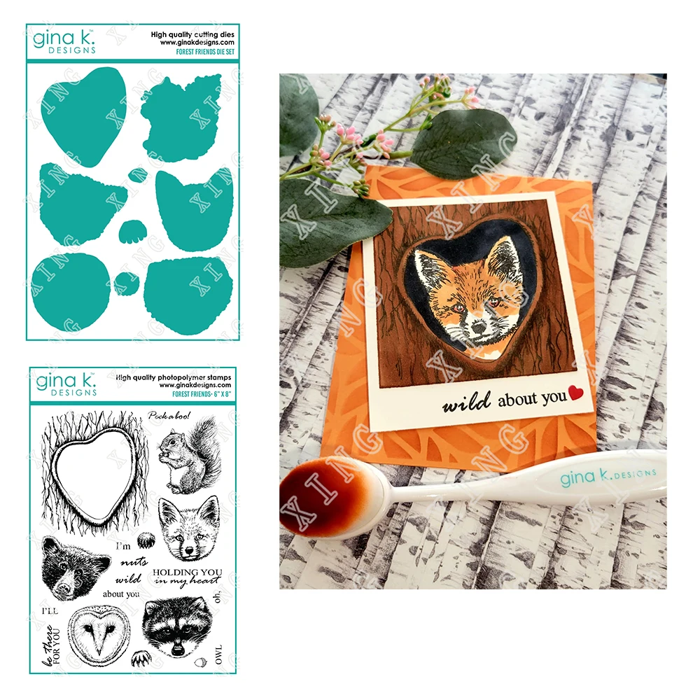 New Forest Friends Metal Cutting Dies Silicone Stamps Handmade Scrapbooking Diy Greeting Card Decoration Craft Embossing Stencil
New Forest Friends Metal Cutting Dies Silicone Stamps Handmade Scrapbooking Diy Greeting Card Decoration Craft Embossing Stencil