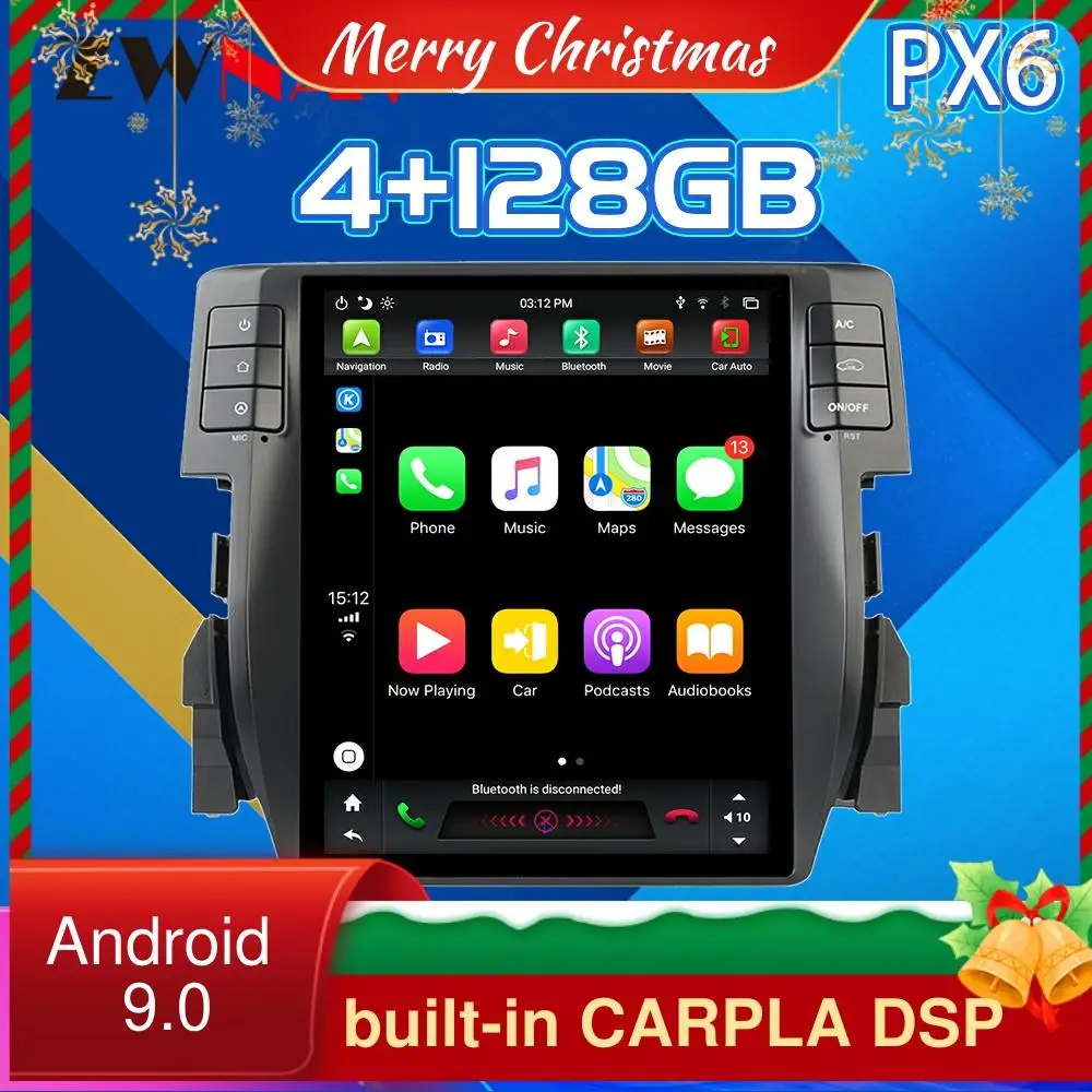 Автомобильный мультимедийный плеер 4G128G, Android 9, вертикальный экран в стиле Tesla, радио, магнитола, GPS, головное устройство 2016
Автомобильный мультимедийный плеер 4G128G, Android 9, вертикальный экран в стиле Tesla, радио, магнитола, GPS, головное устройство 2016