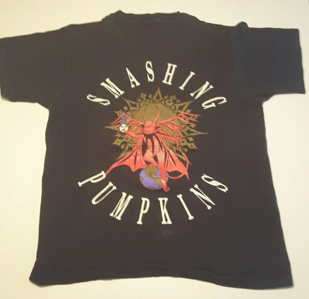 Винтажная Коллекция 1992, мужская хлопковая черная футболка с принтом Smashing Pumpkins, модель T1431
Винтажная Коллекция 1992, мужская хлопковая черная футболка с принтом Smashing Pumpkins, модель T1431