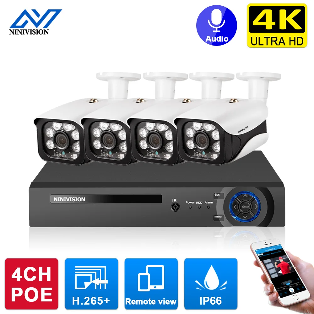 4 канала, 4K, сетевой видеорегистратор, 4 шт., 8 Мп, камера обнаружения с ии, s POE IP, комплект системы безопасности с аудиокамерой для помещений и у...
4 канала, 4K, сетевой видеорегистратор, 4 шт., 8 Мп, камера обнаружения с ии, s POE IP, комплект системы безопасности с аудиокамерой для помещений и у...