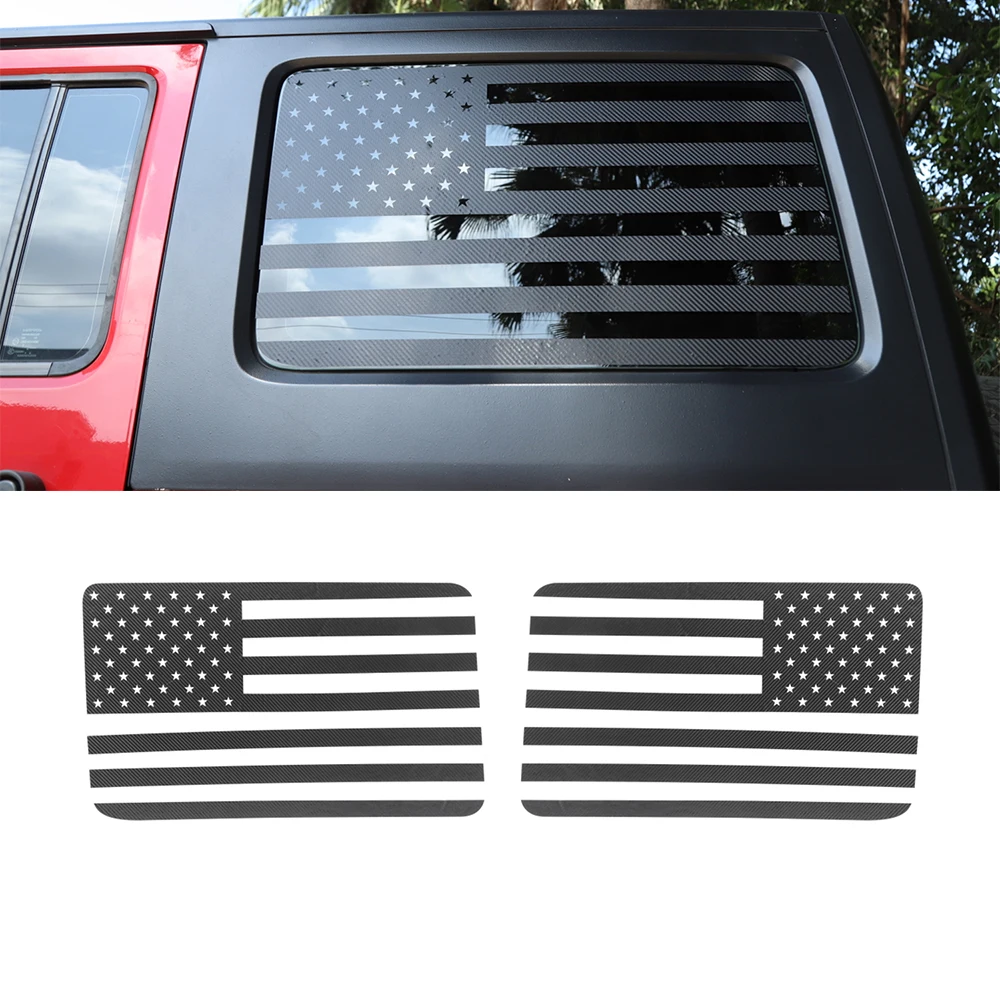 For Jeep Wrangler JK JKU 2011-2017 4 Doors Car Exterior Rear Window Decoration Stickers American Flag Styling Black Carbon Fiber
For Jeep Wrangler JK JKU 2011-2017 4 Doors Car Exterior Rear Window Decoration Stickers American Flag Styling Black Carbon Fiber