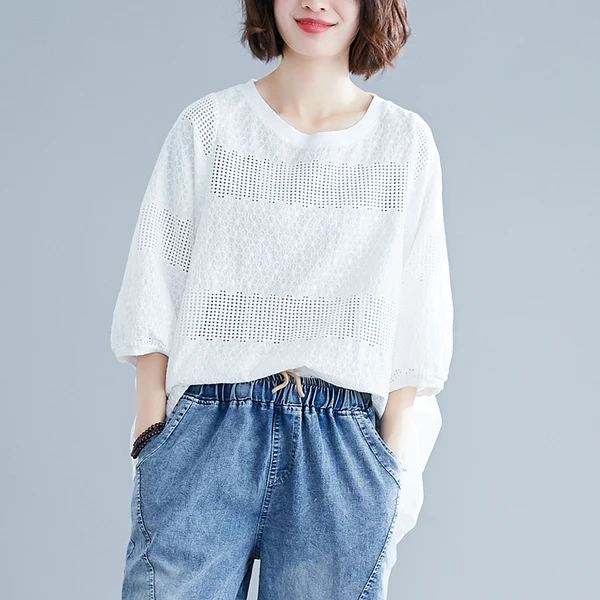 BIG SIZE Summer Women Fashion Embroidery Hollow Out Tops Ladies Female Plus Large Batwing Sleeve Thin Cotton Loose T shirt
BIG SIZE Summer Women Fashion Embroidery Hollow Out Tops Ladies Female Plus Large Batwing Sleeve Thin Cotton Loose T shirt